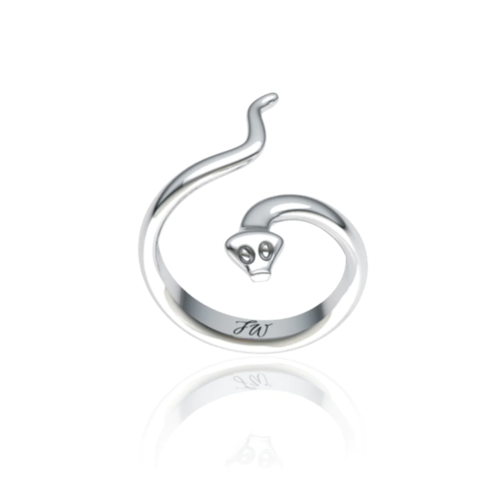 Forever Wild Sterling Silver Snake Ring