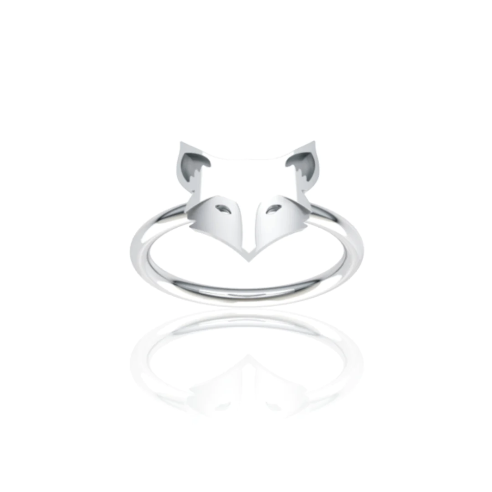 Forever Wild Sterling Silver Fox Ring