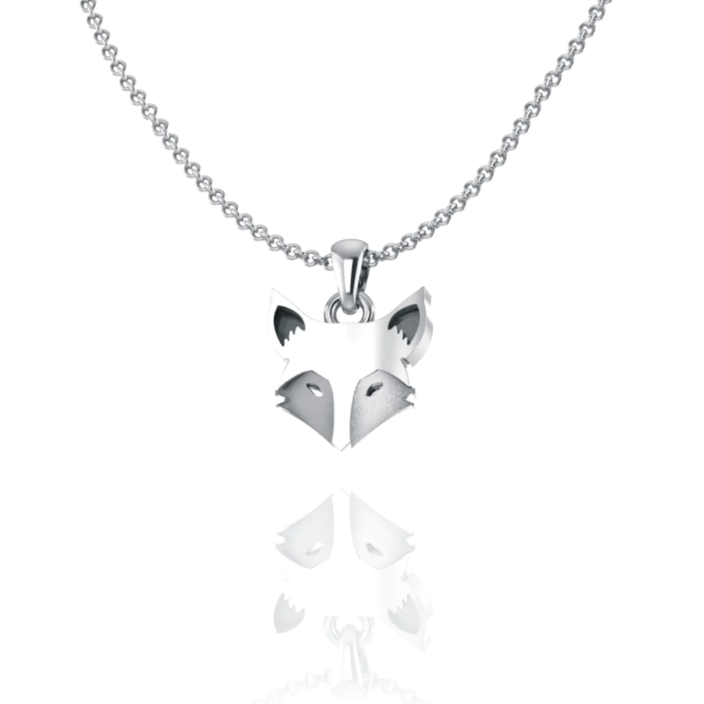 Forever Wild Sterling Silver Fox Necklace