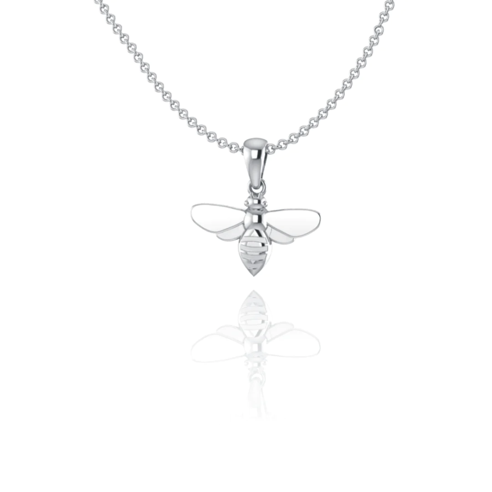 Forever Wild Sterling Silver Bee Necklace