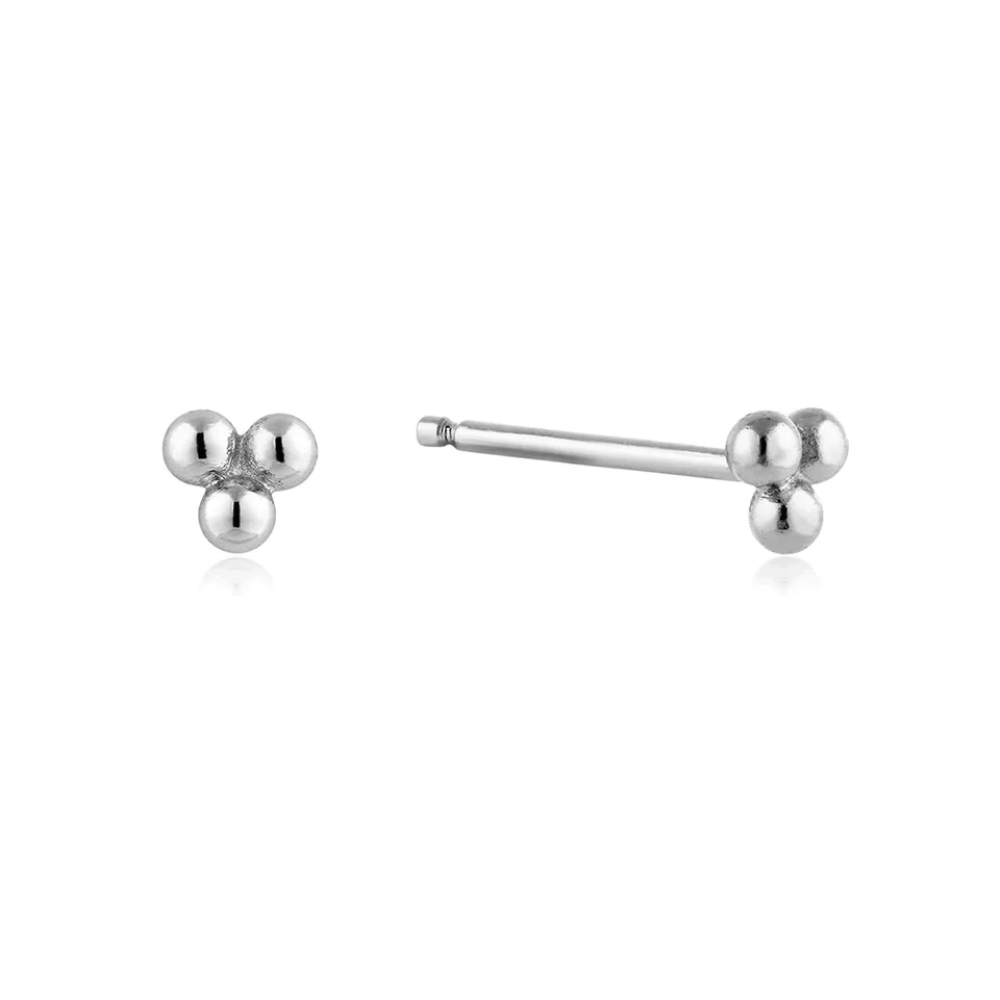 Ania Haie Modern Triple Ball Stud Earrings