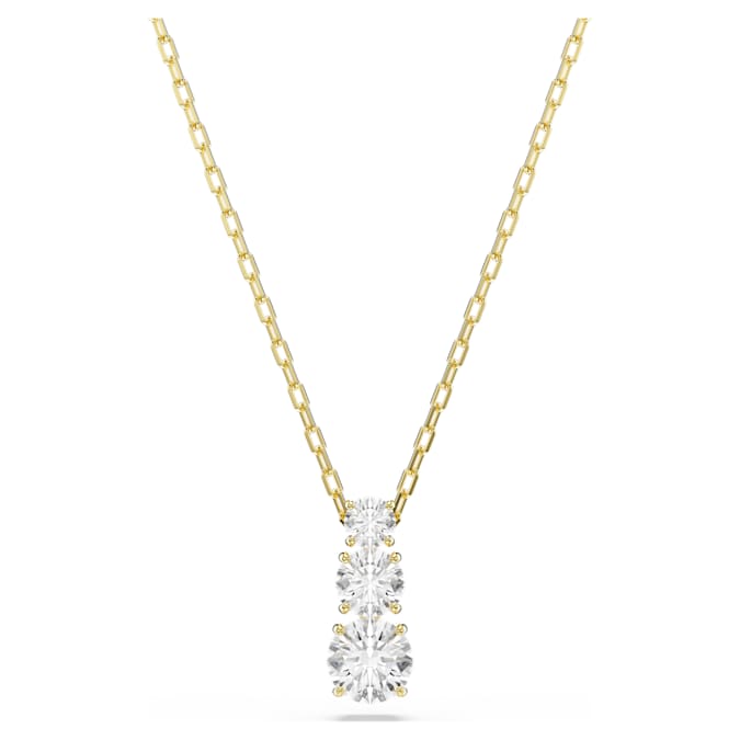 Swarovski Stilla Attract Pendant in Gold Tone/White