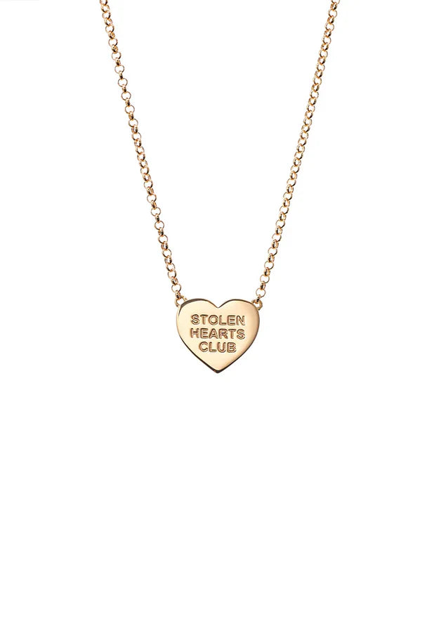 Stolen Girlfriends Club Gold Plated Stolen Hearts Club Necklace