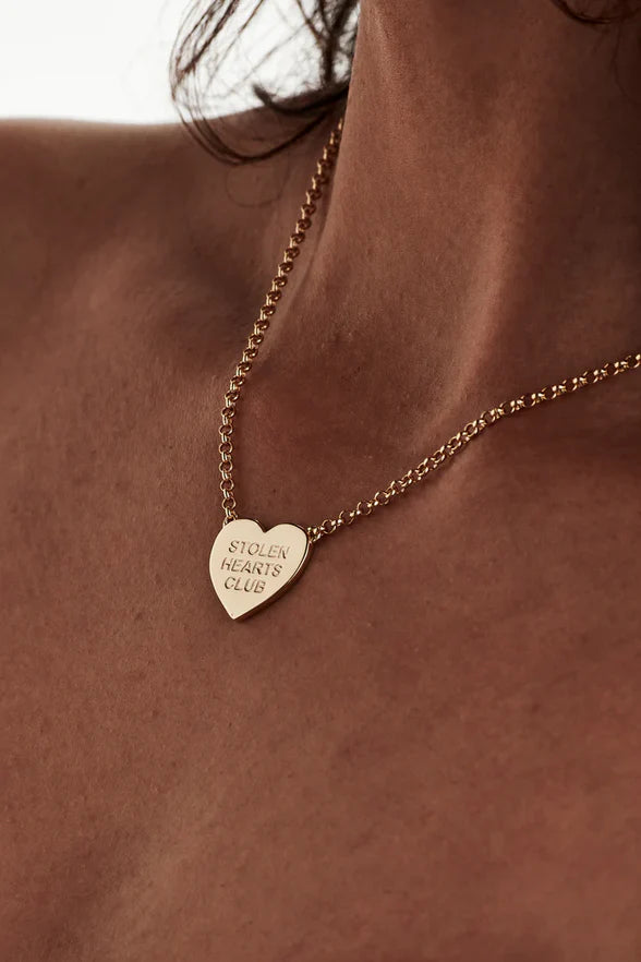 Stolen Girlfriends Club Gold Plated Stolen Hearts Club Necklace