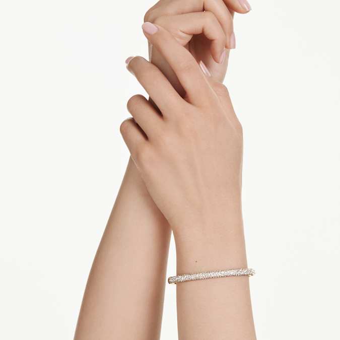 Swarovski Sublima Bangle in Gold Tone/White