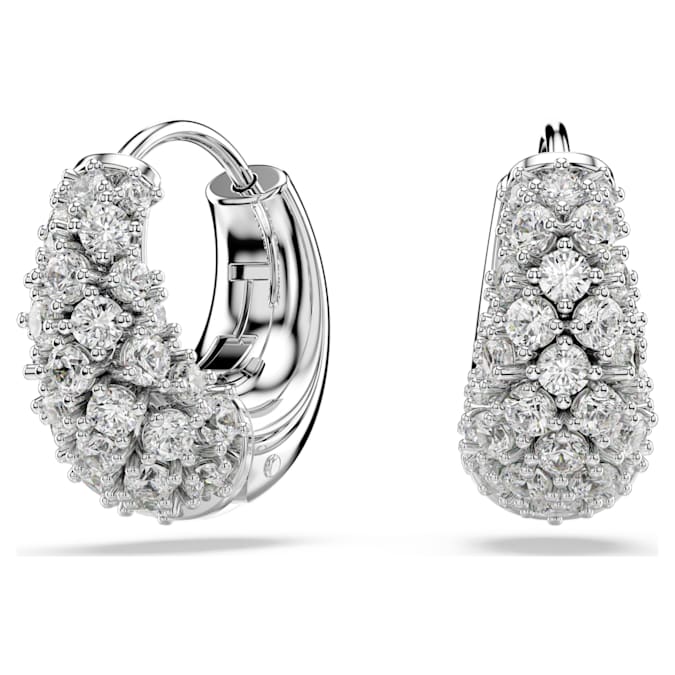 Swarovski Sublima Earrings in Silver-Tone/White