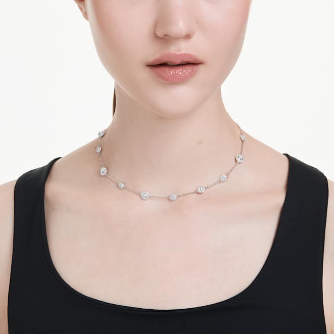 Swarovski Una Angelic Necklace in Silver-Tone/White