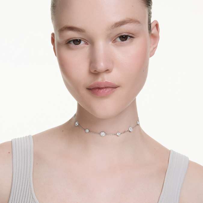 Swarovski Una Angelic Pendant in Silver-Tone/White