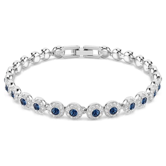 Swarovski Una Angelic Tennis Bracelet in Silver Tone/Blue