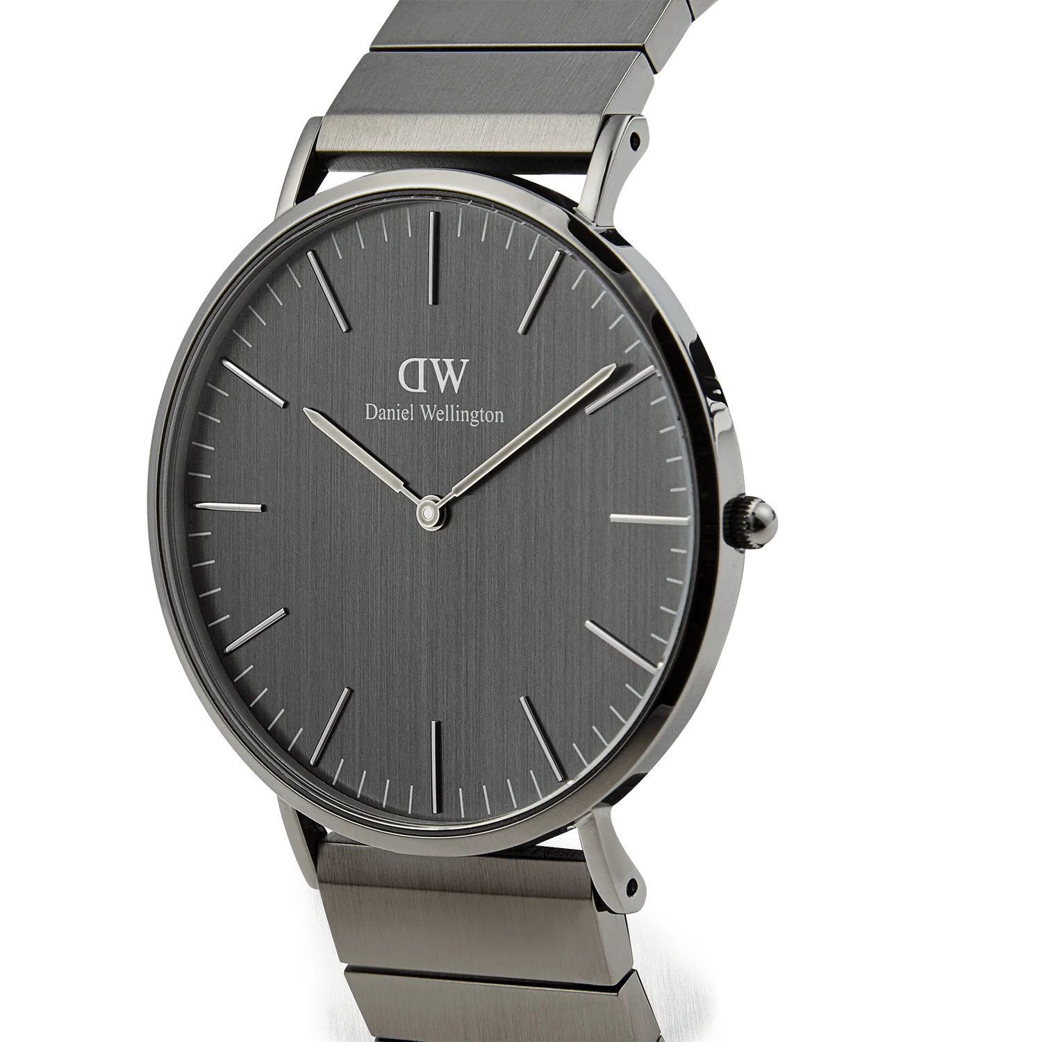 DW Classic Piano Link Watch in Unitone Graphite - 40mm