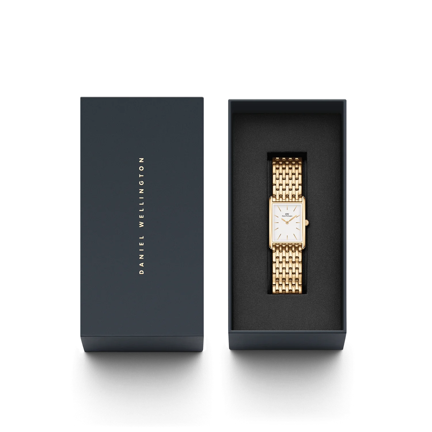 DW Bound 9-Link Watch in Gold/White - 32x22mm